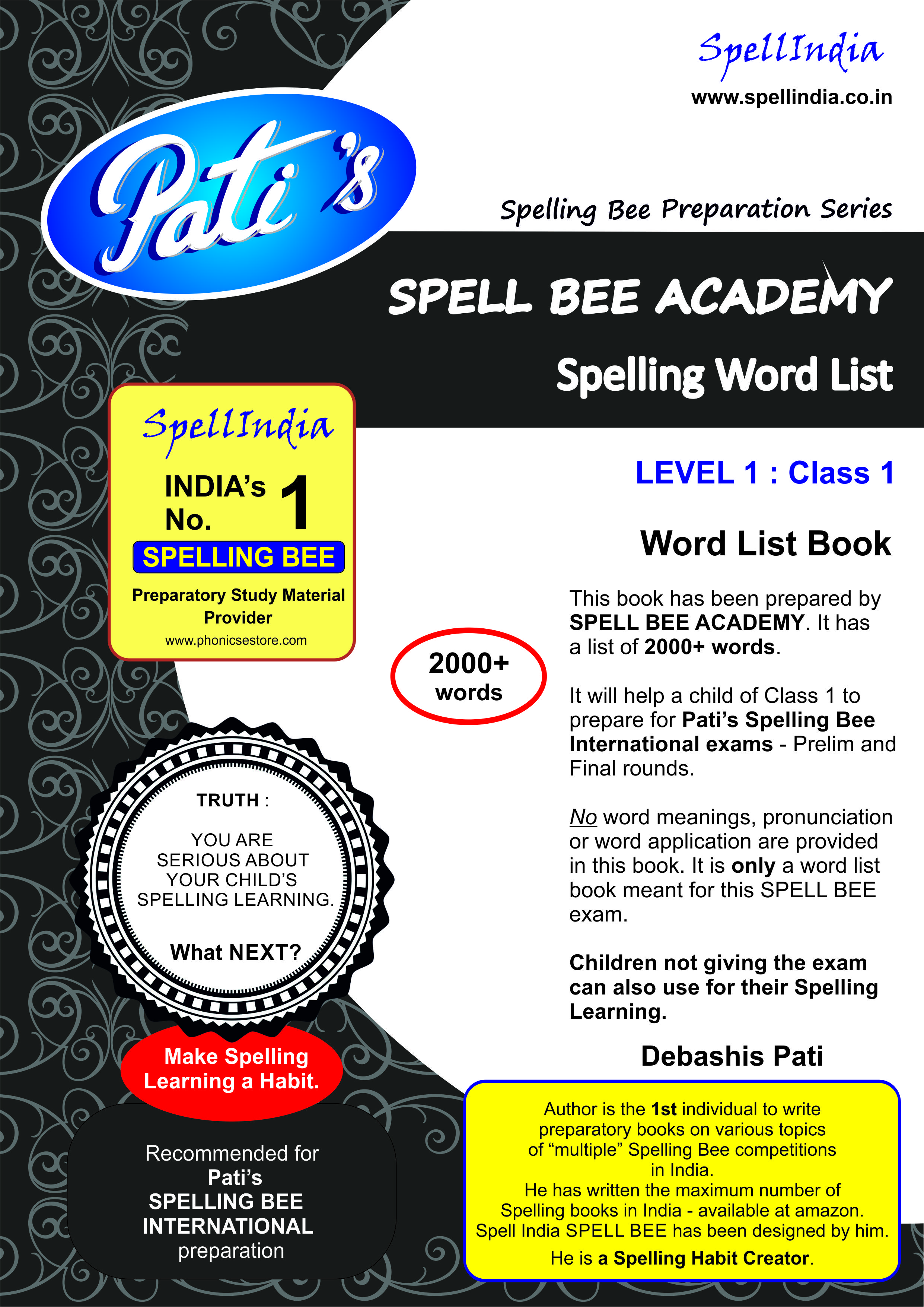SPELLING BEE BOOKS FOR CLASS 1